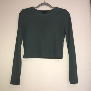 Green Cropped Top